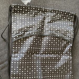 Thirty-One Black and White Polka Dot Backpack